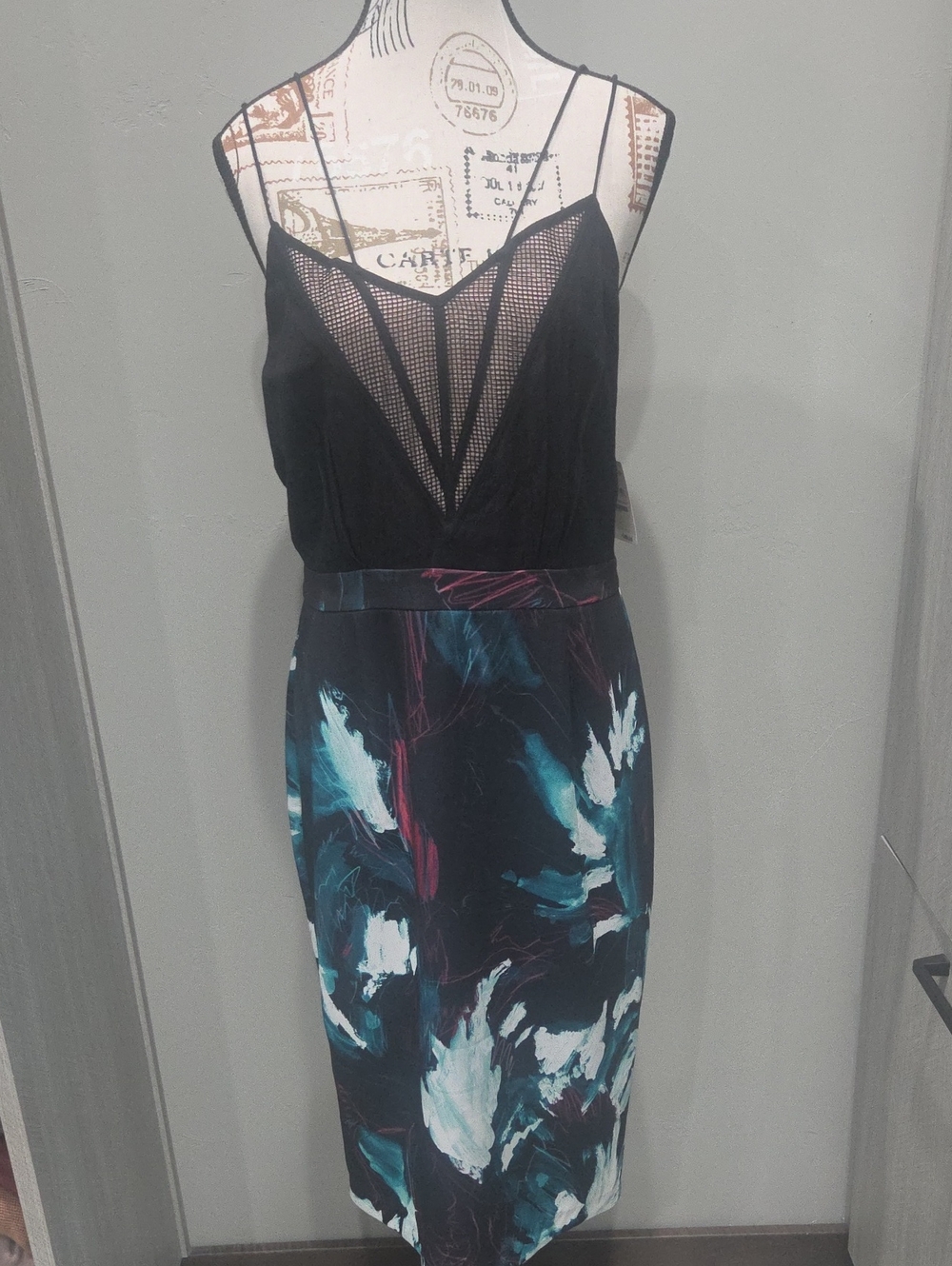 Chelsea28 Black Dress with Branded Neck Label